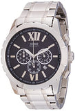 Guess Chronograph Black Dial Silver Steel Strap Watch for Men - W0193G2 Authentic Buy Shop Now