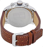 Tommy Hilfiger Jackson Multi-Function Silver Dial Brown Leather Strap Watch for Men - 1791239 Authentic Buy Shop Now