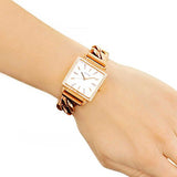 Guess Vanity Diamonds Silver Dial Gold Steel Strap Watch for Women - W1030L4 Authentic Buy Shop Now