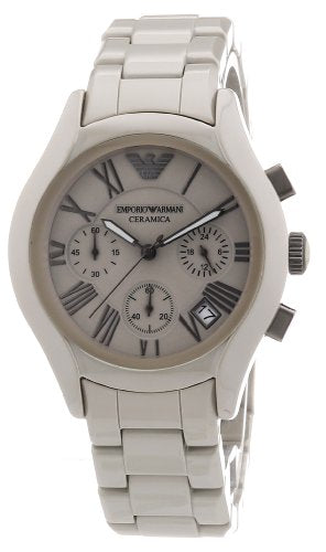 Emporio Armani Valente Chronograph Grey Dial Grey Steel Strap Watch For Men - AR1460 Authentic Buy Shop Now