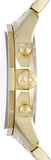 Armani Exchange Banks Chronograph Black Dial Gold Steel Strap Watch For Men - AX1721 Authentic Buy Shop Now