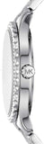 Michael Kors Layton Three Hand Pink Dial Silver Steel Strap Watch For Women - MK7298 Authentic Buy Shop Now