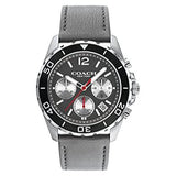 Coach Kent Grey Dial Grey Leather Strap Watch for Men - 14602561 Authentic Buy Shop Now