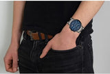 Emporio Armani Renato Chronograph Quartz Blue Dial Black Steel Strap Watch For Men - AR11215 Authentic Buy Shop Now
