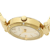 Guess Park Ave South Analog White Dial Gold Steel Strap Watch For Women - W0767L2 Authentic Buy Shop Now