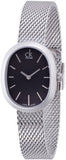 Calvin Klein Incentive Black Dial Silver Mesh Bracelet Watch for Women - K3P23121 Authentic Buy Shop Now