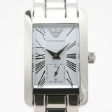 Emporio Armani White Dial Silver Stainless Steel Watch For Women - AR0146 Authentic Buy Shop Now