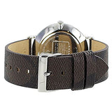Coach Charles Black Dial Brown Leather Strap Watch for Women - 14602156 Authentic Buy Shop Now