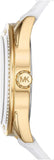 Michael Kors Jessa Quartz Gold Dial White Silicone Strap Watch For Women - MK7267 Authentic Buy Shop Now