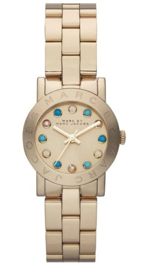 Marc Jacobs Amy Dexter Gold Dial Gold Steel Strap Watch for Women - MBM3218 Authentic Buy Shop Now