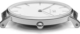 Daniel Wellington Petite Bondi White Dial White Leather Strap Watch For Women - DW00100250 Authentic Buy Shop Now