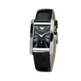 Emporio Armani Classic Black Dial Black Leather Strap Watch For Women - AR0144 Authentic Buy Shop Now