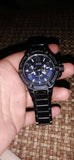 Guess Rigor Multifunction Black Dial Blue Steel Strap Watch for Men - W0218G4 Authentic Buy Shop Now