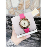 Michael Kors Averi Gold Dial Pink Leather Strap Watch for Women - MK2525 Authentic Buy Shop Now