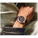 Maserati Ingegno Chronograph Brown Dial Brown Leather Strap Watch For Men - R8871619001 Authentic Buy Shop Now