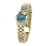 Marc Jacobs Amy Dinky Blue Dial Gold Steel Strap Watch for Women - MBM3229 Authentic Buy Shop Now