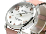 Coach Tatum White Dial Pink Leather Strap Watch For Women - 14502799 Authentic Buy Shop Now