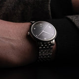 Omega De Ville Prestige Co-Axial Black Dial Silver Steel Strap Watch for Men - 424.10.40.20.01.001 Authentic Buy Shop Now