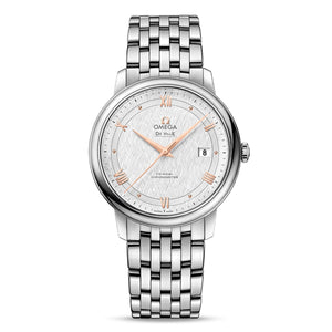 Omega De Ville Prestige Co Axial Silver Dial Silver Steel Strap Watch for Men - 424.10.40.20.02.004 Authentic Buy Shop Now