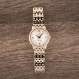 Omega De Ville Prestige Quartz Diamonds Silver Dial Two Tone Steel Strap Watch for Women - 424.25.27.60.52.001 Authentic Buy Shop Now