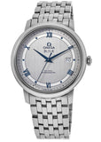 Omega De Ville Prestige Co-Axial Rhodium Silver Dial Silver Steel Strap Watch for Men - 424.10.40.20.02.001 Authentic Buy Shop Now