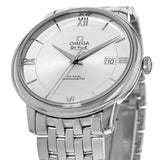 Omega De Ville Prestige Co-Axial Silver Dial Silver Steel Strap Watch for Men - 424.10.40.20.02.003 Authentic Buy Shop Now
