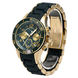 Marc Jacobs Rock Chronograph Black Dial Black Silicone Strap Watch for Women - MBM2598 Authentic Buy Shop Now
