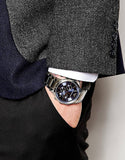 Emporio Armani Renato Chronograph Blue Dial Silver Steel Strap Watch For Men - AR2448 Authentic Buy Shop Now