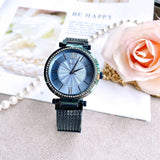 Guess Soho Diamonds Blue Dial Blue Mesh Bracelet Watch For Women - W0638L3 Authentic Buy Shop Now