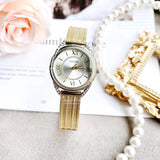 Guess Whisper Silver Dial Gold Mesh Bracelet Watch for Women - W1084L2 Authentic Buy Shop Now