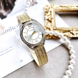 Guess Whisper Silver Dial Gold Mesh Bracelet Watch for Women - W1084L2 Authentic Buy Shop Now