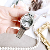 Guess Whisper Silver Dial Silver Mesh Bracelet Watch for Women - W1084L1 Authentic Buy Shop Now