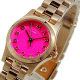 Marc Jacobs Henry Dinky Pink Dial Rose Gold Steel Strap Watch for Women - MBM3203 Authentic Buy Shop Now