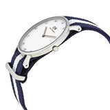 Daniel Wellington Classy Glasgow White Dial Two Tone Nylon Strap Watch For Women - DW00100082 Authentic Buy Shop Now