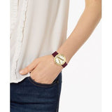 Versace Virtus White Dial Red Leather Strap Watch for Women - VEHC00219 Authentic Buy Shop Now