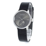 Calvin Klein Accent Black Dial Black Leather Strap Watch for Women - K2Y231C3 Authentic Buy Shop Now