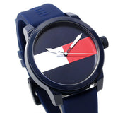 Tommy Hilfiger Denim Quartz Blue Dial Blue Rubber Strap Watch for Men - 1791322 Authentic Buy Shop Now