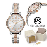 Michael Kors Sophie Chronograph Silver Dial Two Tone Steel Strap Watch For Women - MK3880 Authentic Buy Shop Now