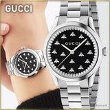 Gucci G Timeless Quartz Black Dial Silver Steel Strap Watch for Women - YA1265034 Authentic Buy Shop Now