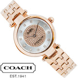Coach Park Silver Dial Rose Gold Steel Strap Watch for Women - 14503736 Authentic Buy Shop Now