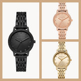 Michael Kors Melissa Three Hand Rose Gold Dial Rose Gold Steel Strap Watch For Women - MK4369 Authentic Buy Shop Now