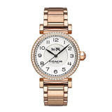 Coach Madison White Dial Rose Gold Steel Strap Watch for Women - 14502398 Authentic Buy Shop Now