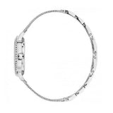 Guess Chelsea Crystals Black Dial Silver Mesh Bracelet Watch For Women - W0647L5 Authentic Buy Shop Now