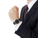 Calvin Klein Accent Black Dial Black Leather Strap Watch for Men - K2Y2X1C3 Authentic Buy Shop Now