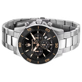 Maserati Competizione Chronograph Black Dial Silver Steel Strap Watch For Men - R8873600003 Authentic Buy Shop Now