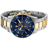 Maserati Competizione Chronograph Blue Dial Two Tone Steel Strap Watch For Men - R8873600006 Authentic Buy Shop Now