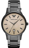 Emporio Armani Renato Quartz Grey Dial Grey Steel Strap Watch For Men - AR11120 Authentic Buy Shop Now