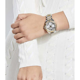 Guess Viva Diamonds Silver Dial Two Tone Steel Strap Watch for Women - W0111L5 Authentic Buy Shop Now