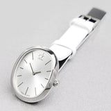 Calvin Klein Incentive White Dial White Leather Strap Watch for Women - K3P231L6 Authentic Buy Shop Now
