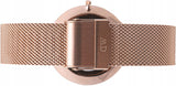Daniel Wellington Petite Melrose Black Dial Rose Gold Mesh Strap Watch For Women - DW00100303 Authentic Buy Shop Now